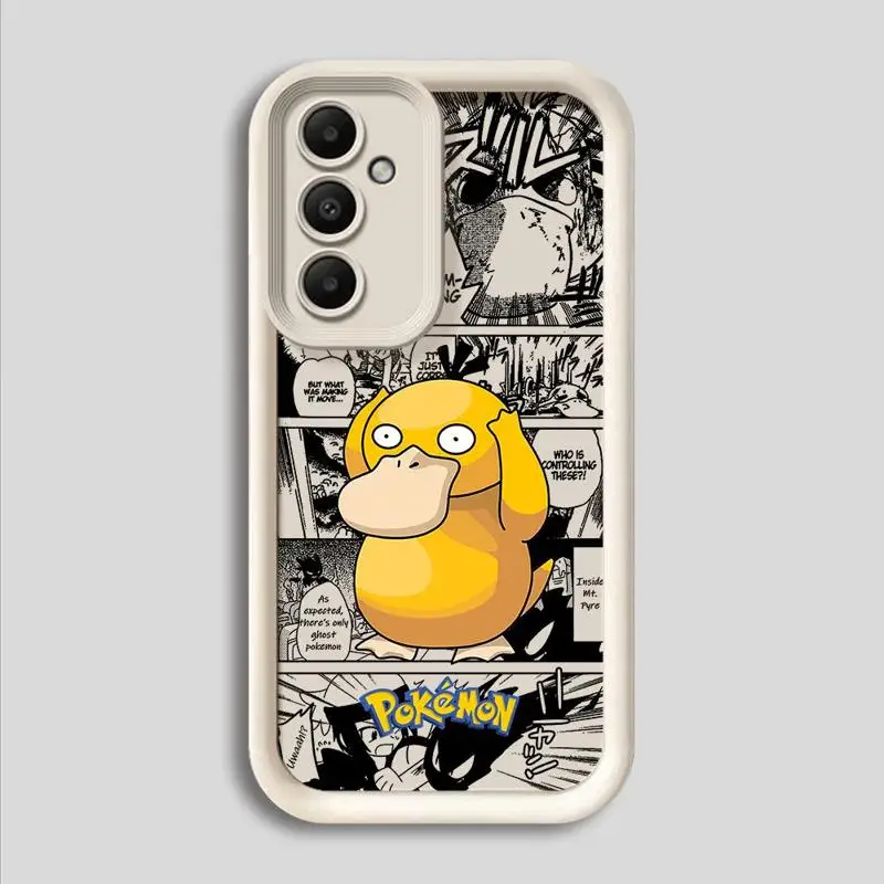 Phone Case for Samsung Galaxy A12 A13 A14 A22 A23 A24 A32 A33 A34 5G Silicone Soft TPU Pokemon Pikachu Gengar Cover image 2