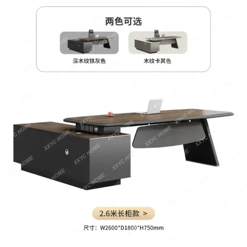 Luxury Wide Upgrade Office Desk Drawer Household Executive Storage Computer Desks Study Wood Black Escritorio Oficina