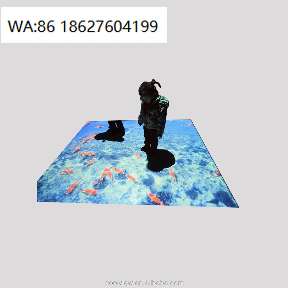 

Custom Interactive Floor Touch Projection Game For Children Kids Playground Activity Display