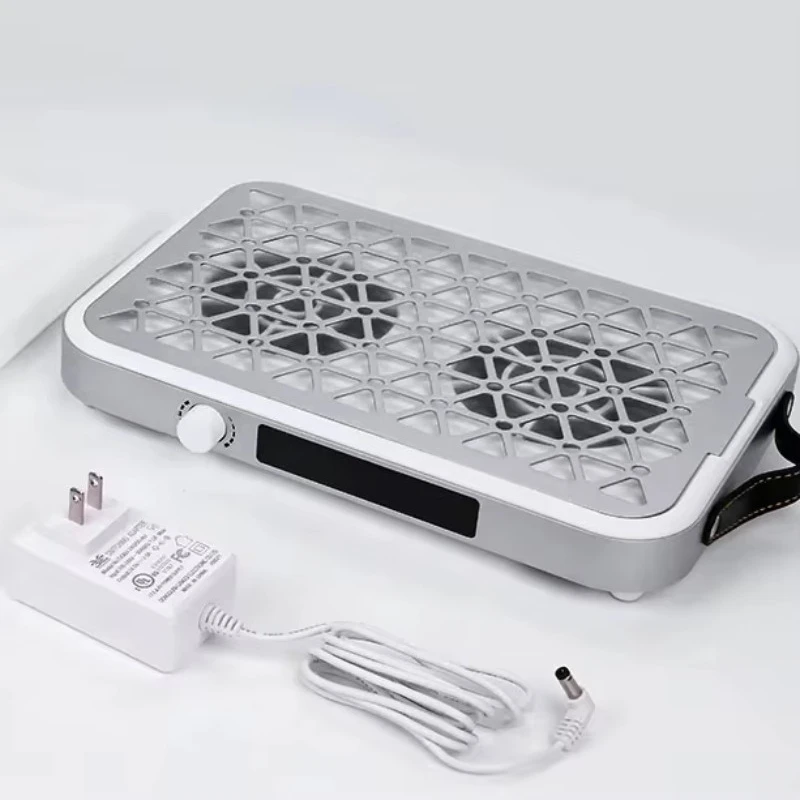Professional Dual Fan Low Noise Nail Dust Cleaner Powerful Suction Gel Polished Pedicure Salon and Home Use
