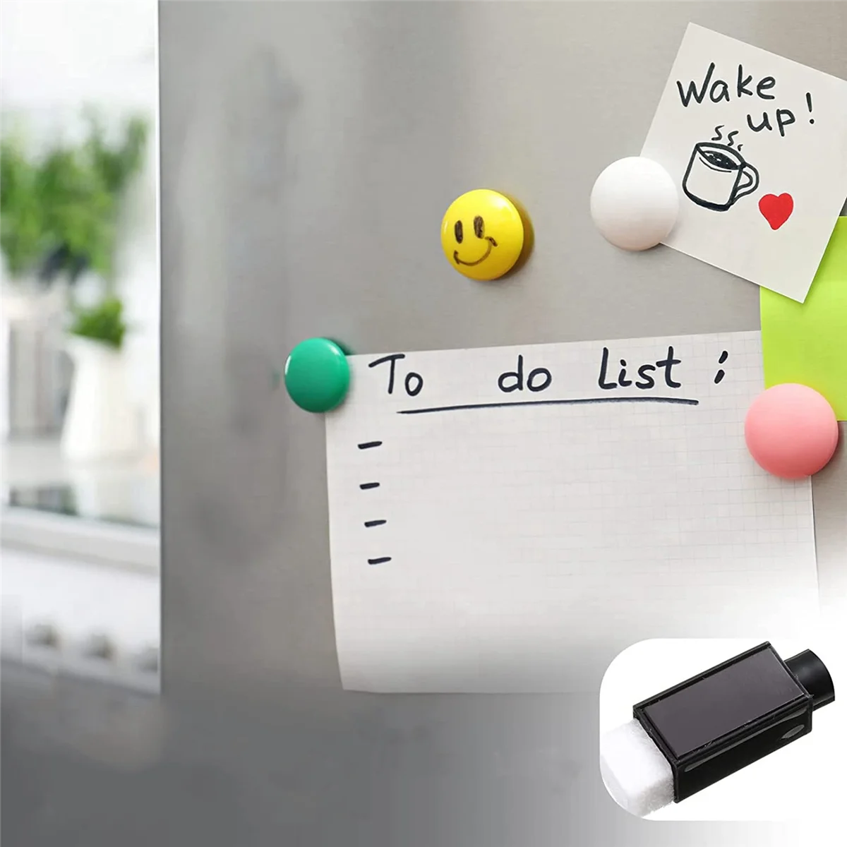 100 Stück trocken abwischbare Marker, Whiteboard, schwarze trocken abwischbare Marker mit Gummikappe, feine Spitze, trocken abwischbare Marker SSQ