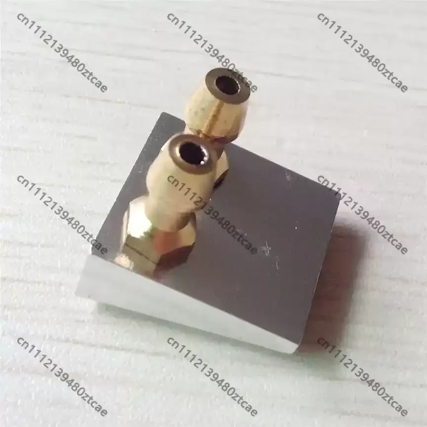 RC Model Boat Water Cooling System Spare Parts Bottom Dual Water Inlet Nozzle Base Water Seat M5 Copper Nozzle Wiper Seat