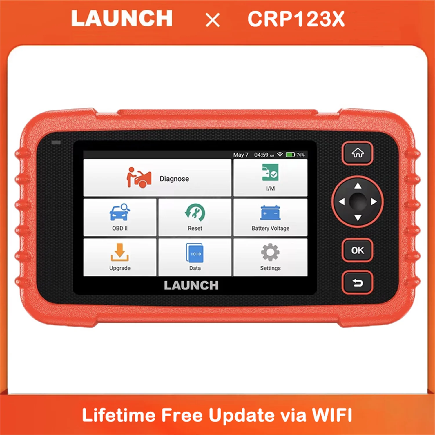 Launch CRP123X V3.0 Car Code Reader Automotive Scanner OBD2 Scan Auto Diagnostic Tool Canfd Doip Lifetime Free Update