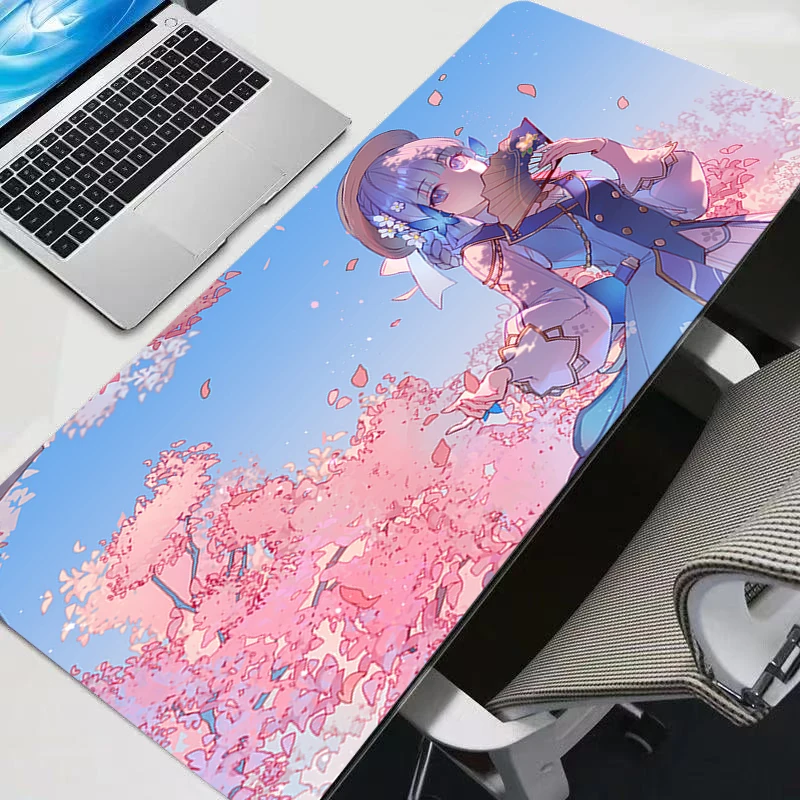 

Mouse Pad Gamer Tablet Varmilo Keyboard Pad Carpet 90x40cm Laptop Gaming G-genshin Impact Kamisato Ayaka Accessories PC Mousepad