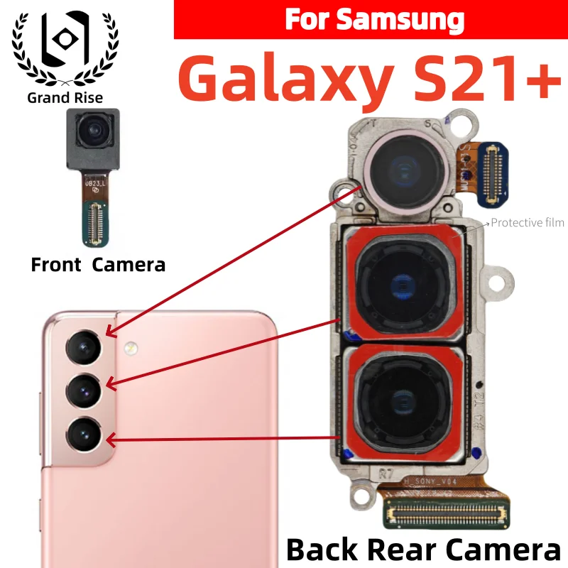 

For Galaxy S21Plus Camera Set for Samsung Galaxy S21+ 5G Main Back Facing Camera（elephoto + Depth + Wide + Main Camera）