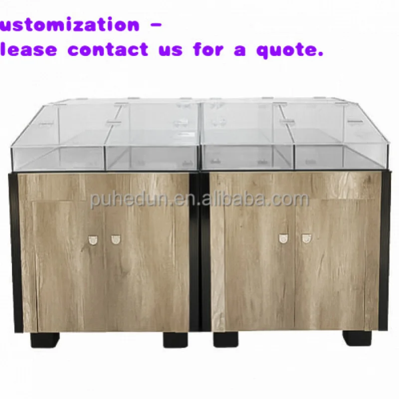 custom.High-Capacity Wooden Steel Display Rack Supermarket Rice Cabinet Supermarket Shelves