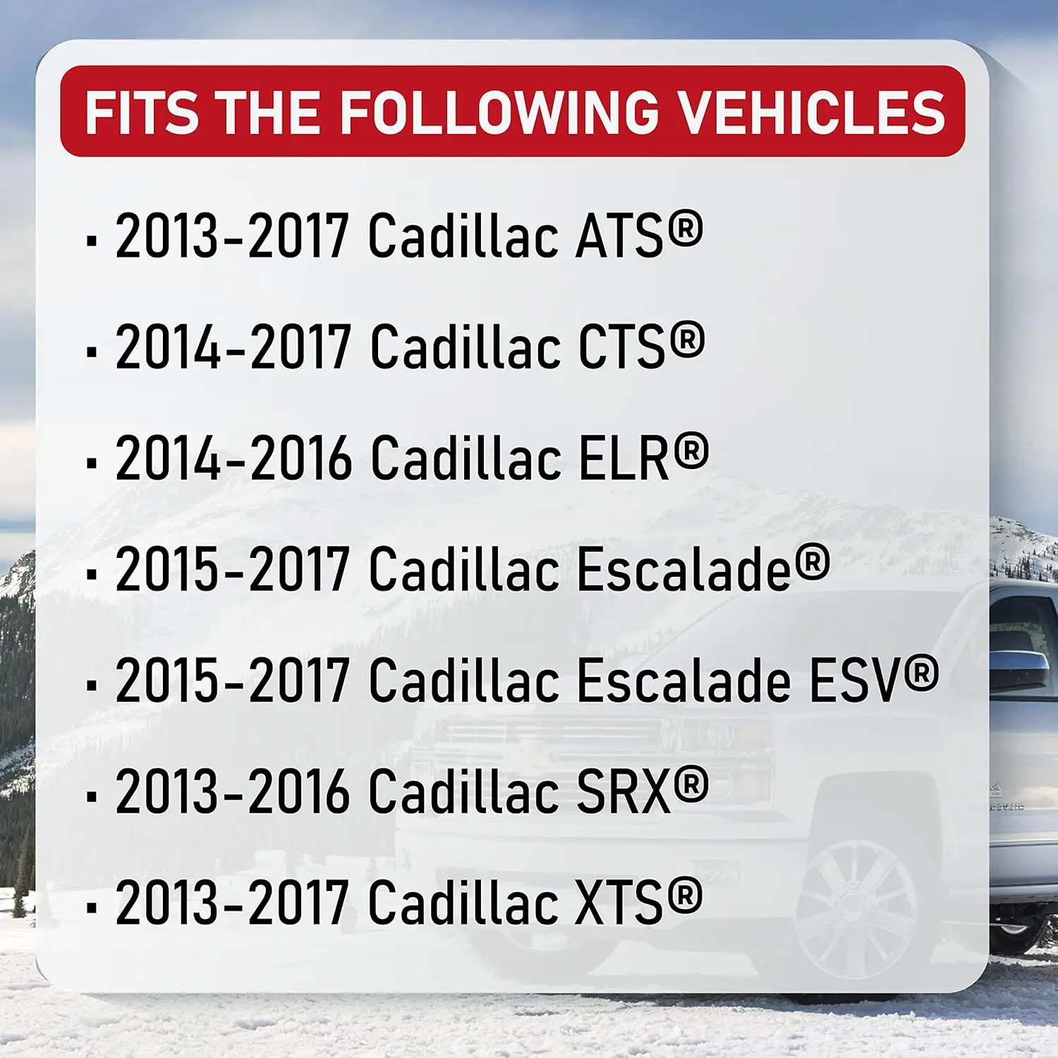 شاشة بديلة تعمل باللمس CUE لكاديلاك ATS، CTS، ELR، Escalade - متوافقة مع 22980208، 22986276