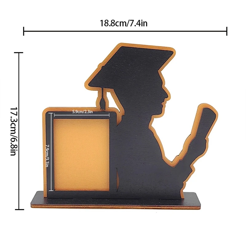 Class Of Graduation Frame Wooden Table Graduation Picture Frame Home Desktop Ornaments Fits Vertical Portrait Wooden 5Piece
