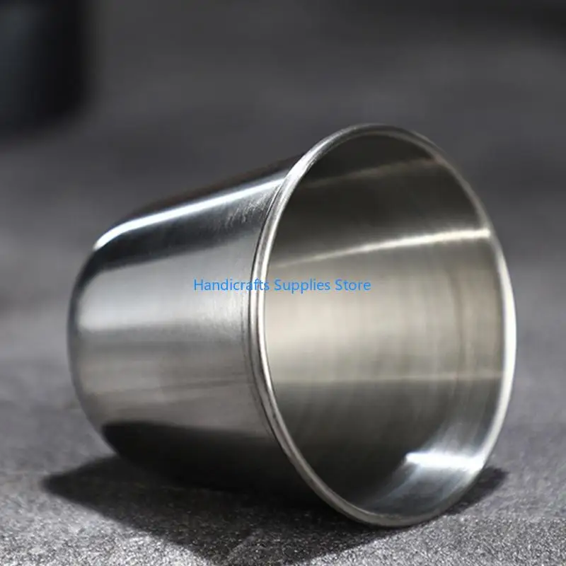 R1WA Stainless Steel Tiny Liquor Shot Glasses Drinking Vessel For Professional Bartending And Home Entertaining Nontoxic