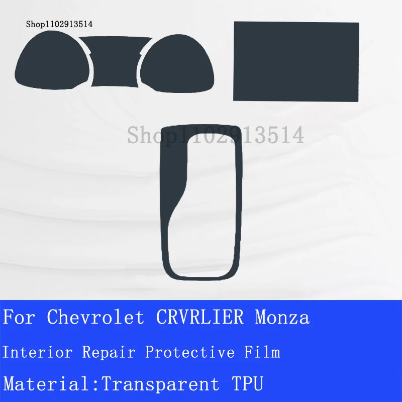 

Anti- Scratch Protective Film For Chevrolet CRVRLIER Moza Interior Center Console Steering Wheel Panel Tpu Transparent Sticker