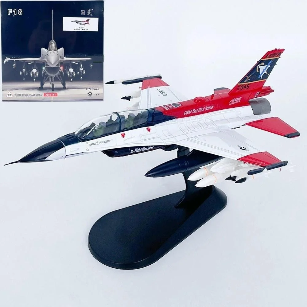 Diecast 1:72 Scale Alloy American F16 X-62A Artificial Intelligence Fighter Airplane Model Classic Collection Ornament Gift
