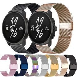 22mm Stainless Steel Metal Strap For Suunto 5 9 Peak Pro/DLC Buckle Milanese For Suunto Ocean/RACE S Vertical Wristband Bracelet