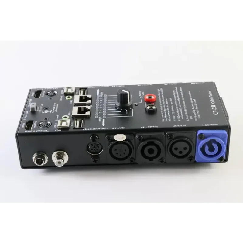 CT20 Line Tester Audio Video Detector Cable Tracker Network Wire Tracing Tool For RJ45 RJ11 Telephone LAN Ethernet Testing