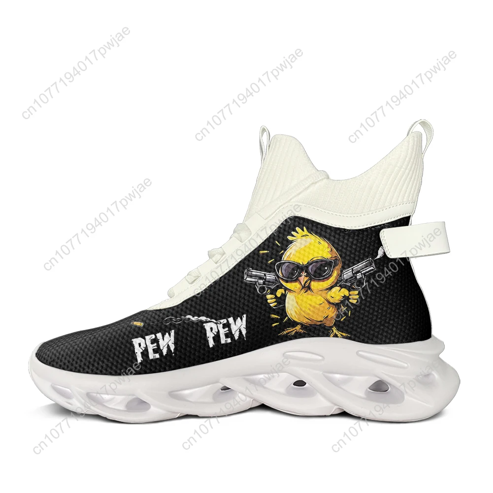 Pew Pew Madafakas Fun Pattern High Top Flats Sneakers Men Women Hiking Leisure Sneakers Travel Mountaineering Shoe Running Shoes