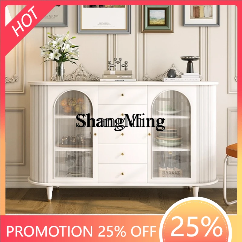 

SM wind solid wood dining side cabinet, living room against the wall, dining room, special storage locker for tea