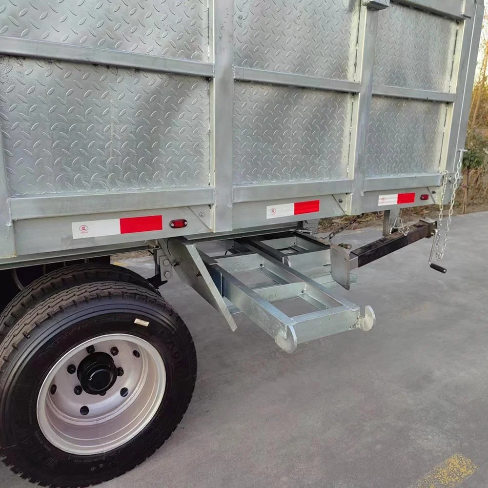 Hot Selling Galvanized 3 Way Tipping Trailer 10*5 Tipper Dump Farm Trailer for Sale