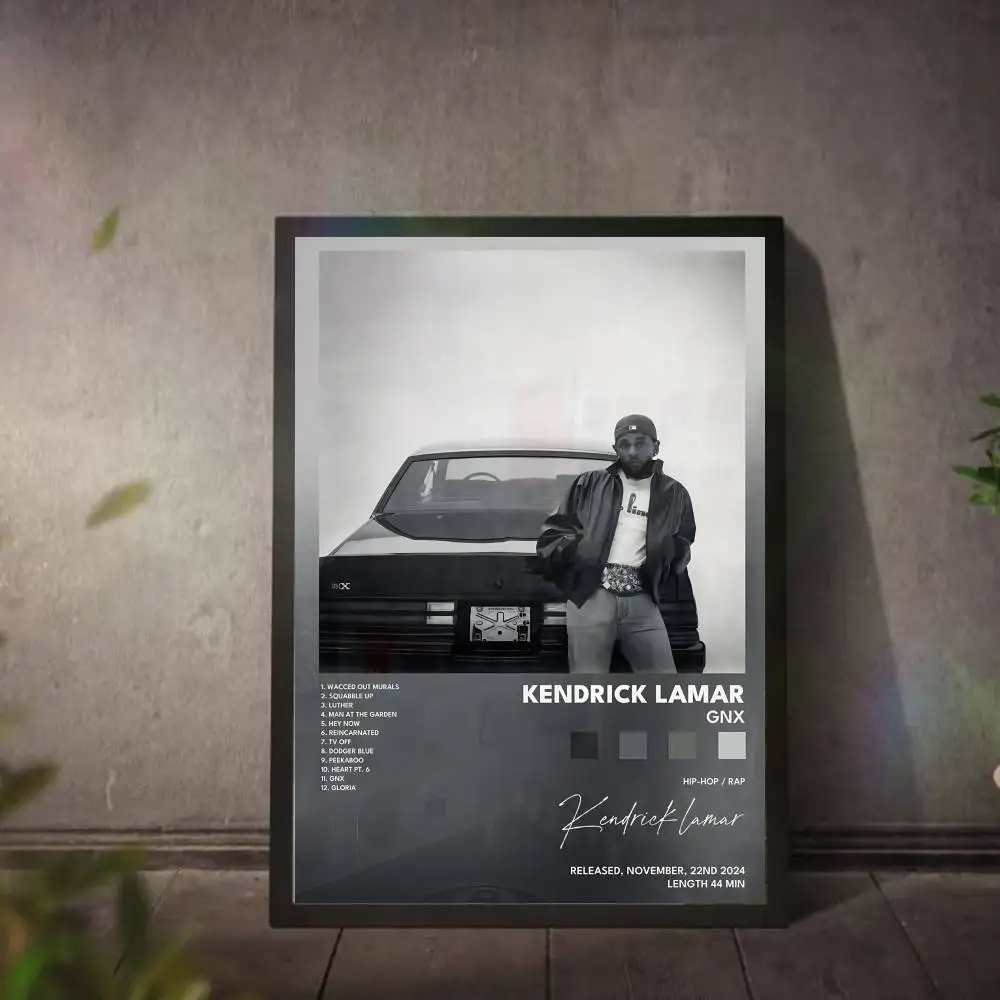 K-Kendrick L-Lamar Poster Music Album Canvas Print Wall Art Room Decor Wall Art Print Home Decor 50X70 Room