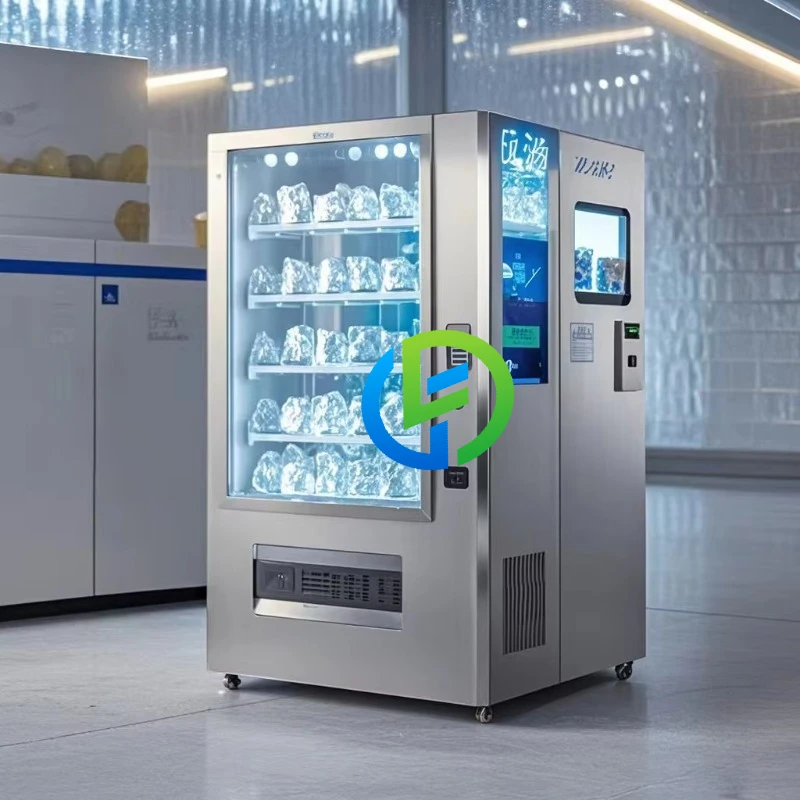 Customize Fully Factory Outlet Self Stanting Water Automatic Vending Machine Ice Ice Cube Vending Machine