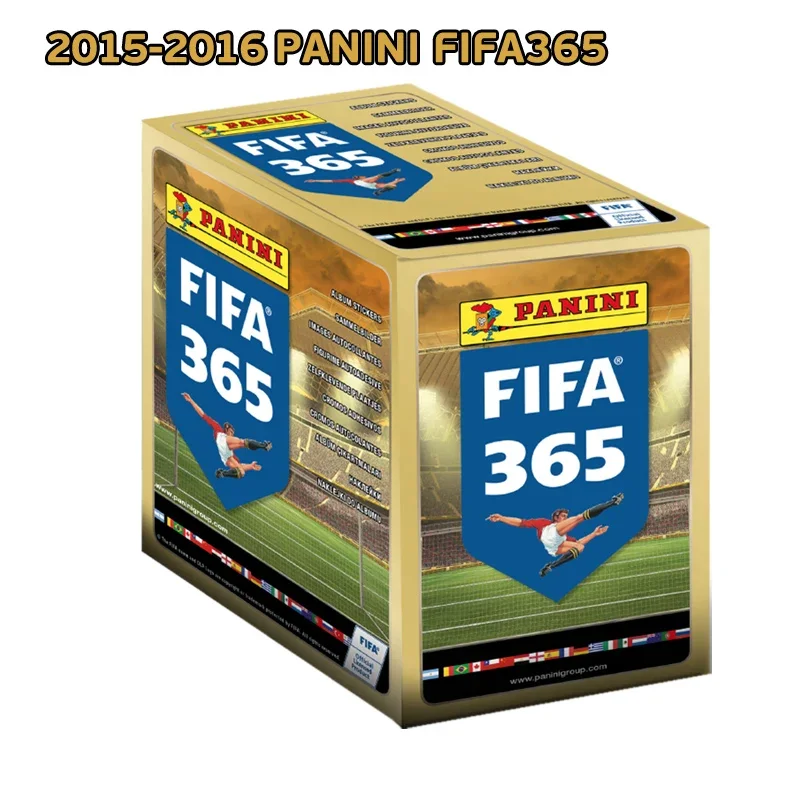صندوق ملصقات Panini Adrenalyn XL FIFA 365 50 كيسًا، قم بتكمل ألبومك مع مجموعة ملصقات كرة القدم القابلة للجمع