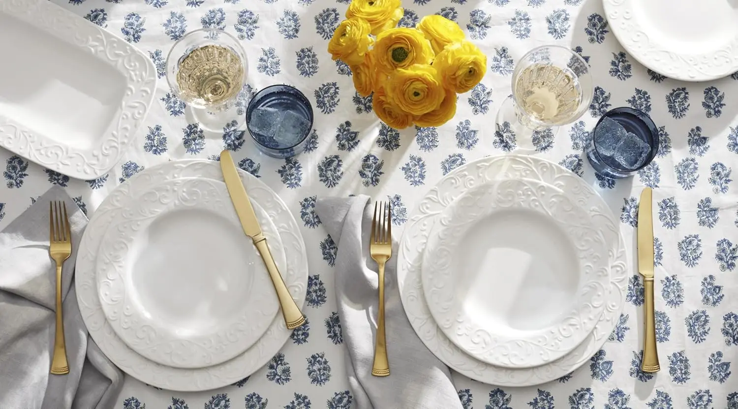 851746 Conjunto de louças esculpidas Opal Innocence de 16 peças