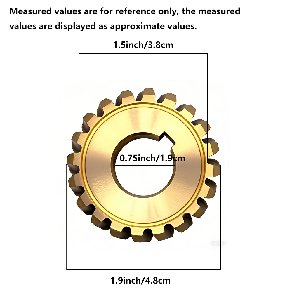 917-04861 20 톱니 오거 웜 기어 1-7/8인치 외경, 큐브 캐뎃 MTD 트로이-빌트 시어스 717-0528 717-04861, 917-0528, 917-05861 호환