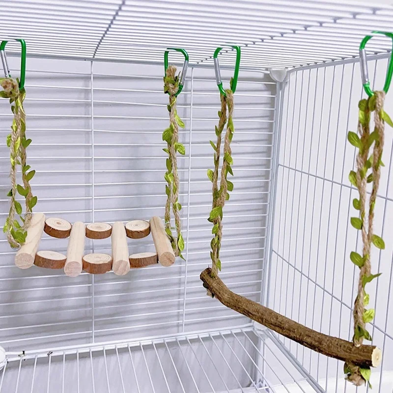 Bird Cage Swing Landscaping Props Parrot Swing ToyJAS