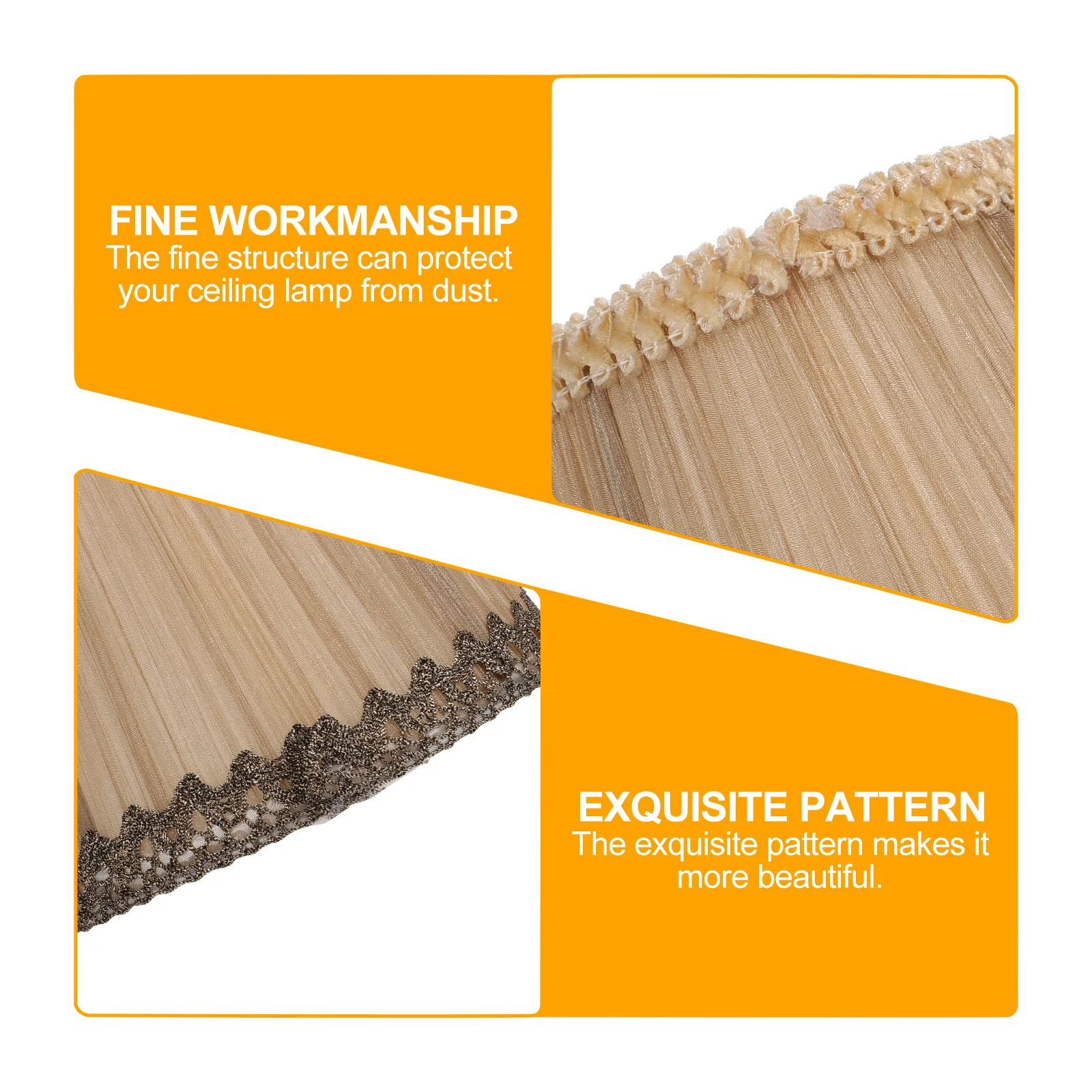 

1Pcs European Style Ceiling Lamp Shade Decorative Indoor Wall Lampshade Elegant Hanging Lamp Cover Warm Diffuse Lighting