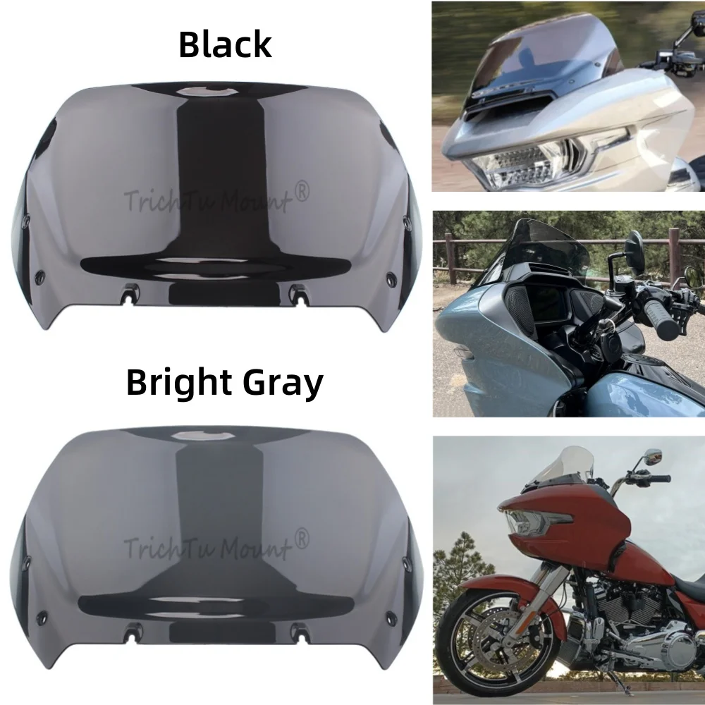 Motocyklowy rozdzielacz wiatru przednia owiewka szyby przedniej osłona szyby przedniej dla Harley Road Glide FLTRX FLTRXSE 2023 2024 deflektory wiatrowe