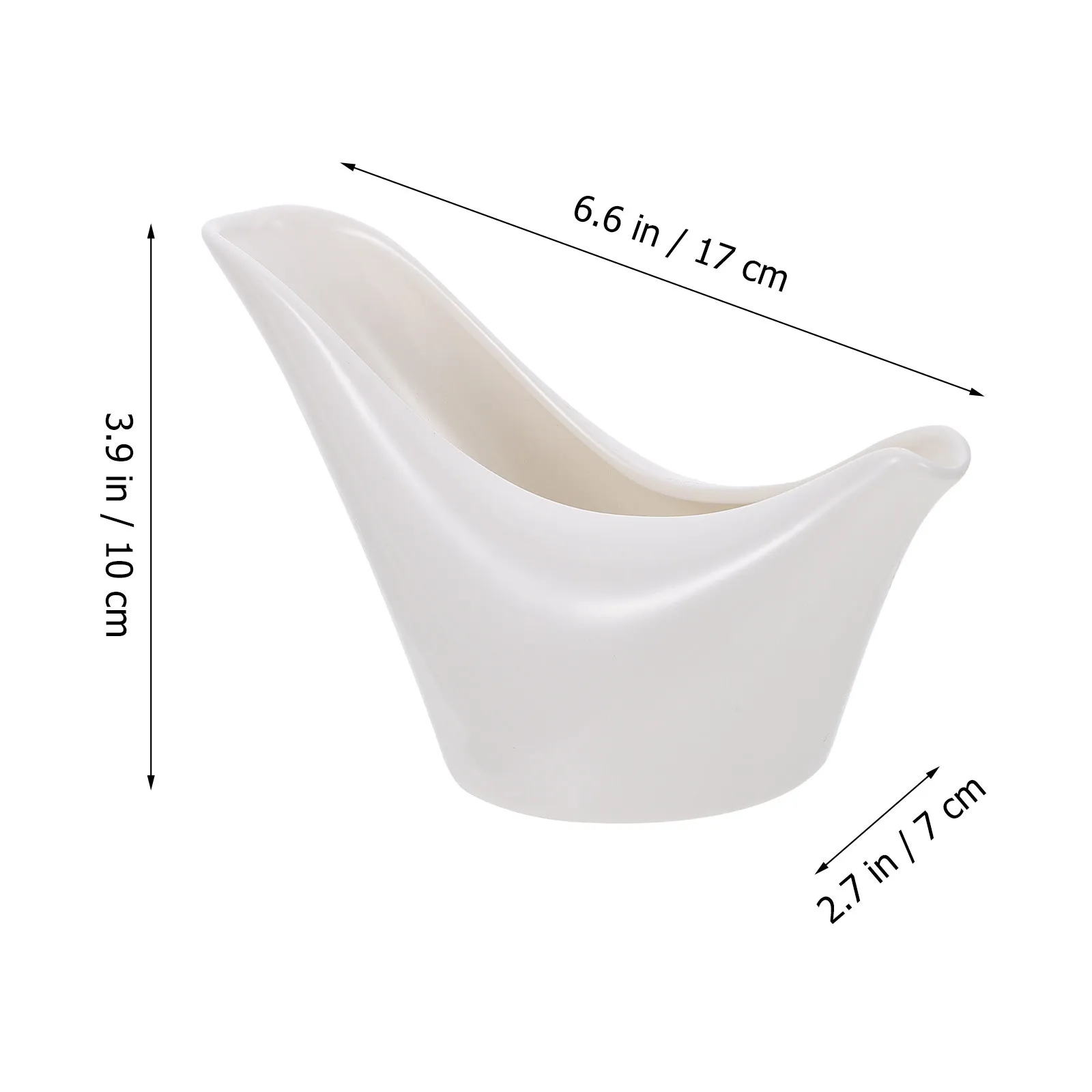 1Pcs Ceramic Gravy Boat Milk Jug Sauce Server for Coffee Cream Dessert Cafes Restaurants Home Kitchen Dishwasher Safe White - view 4