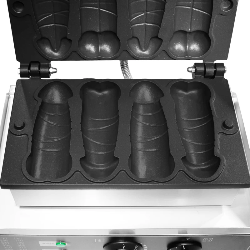 Ce aprovado comercial não vara pênis waffle maker cachorro quente salsicha forma pênis máquina de waffle vara lolly máquina waffle