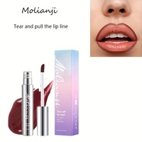 Tearable Lip Liner Lip Glaze, Long-Lasting Matte Effect, Rich Pigments, Waterproof and Sweatproof, Not Easy to Smudge, Quick Drying, Natural Makeup Effect, Suitable for All Skin Types
