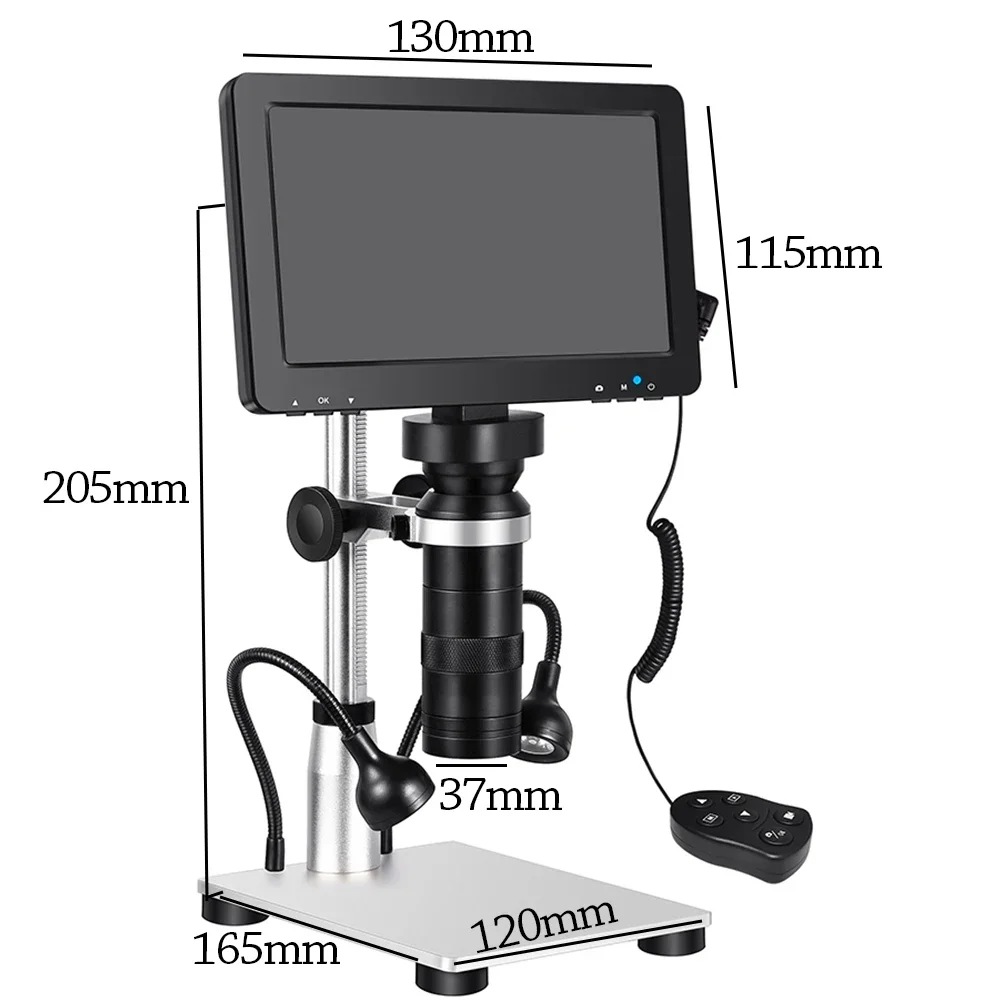 TDKMR 1200X 1080P USB High Definition elektroniczny mikroskop cyfrowy 7 Cal duży wyświetlacz LCD do lutowania naprawa telefonu komórkowego