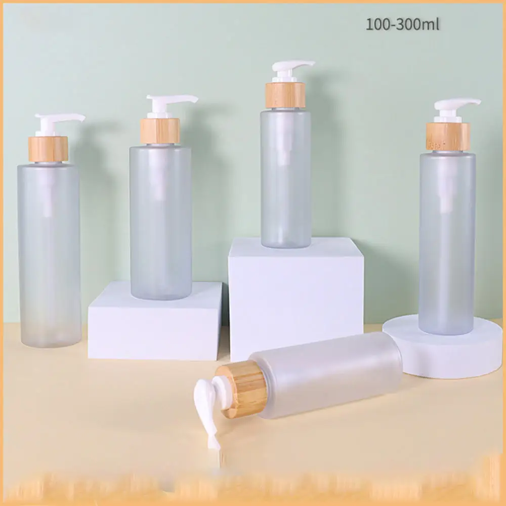 100-300ml Empty Plastic Pump Bottles Dispenser Refillable Liquid Lotion Shampoo Bottles with Pumping Head Cosmetic Containers