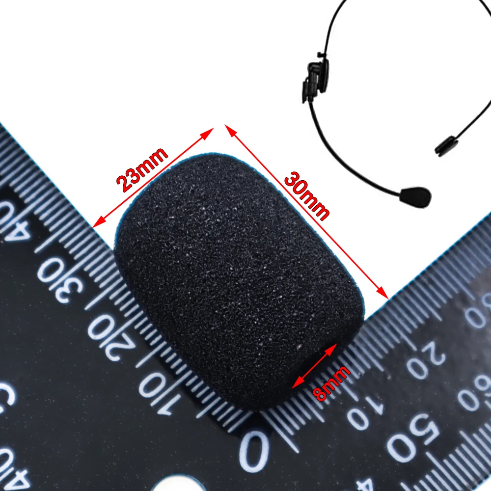 10-50Pcs Mini Foam Microphone Windscreen Mic Covers Sponge Protection Cap for Small Lapel Lavalier Mic Headset Microphones