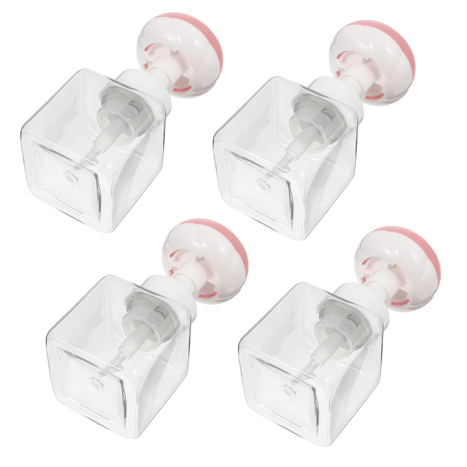 

4Pcs 250Ml Flower Shaped Foaming Bottles Fillable Soap Dispenser for Shower Gel Shampoo Portable Household Mousse Press Bottle