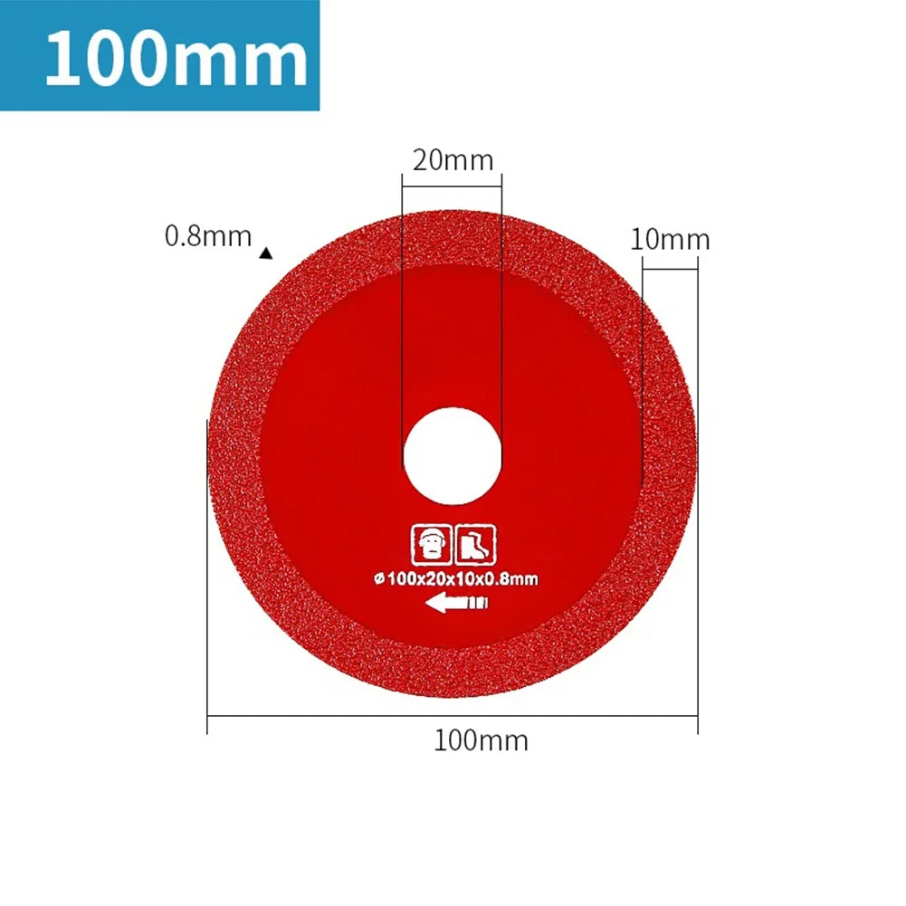 Imagem -05 - Mármore Ultra-fino do Diamante Viu a Lâmina Disco do Corte Ferramenta de Poder de Moedura Corte do Vidro da Telha Cerâmica 100 110 mm 1pc o