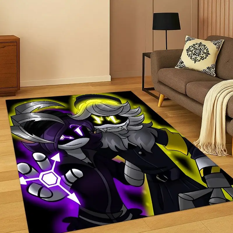 Murder Drones Game UZI V Cartoon Carpet Rug for Home Living Room Bedroom Sofa Doormat Decor,Large Area Rug Non-slip Floor Mat