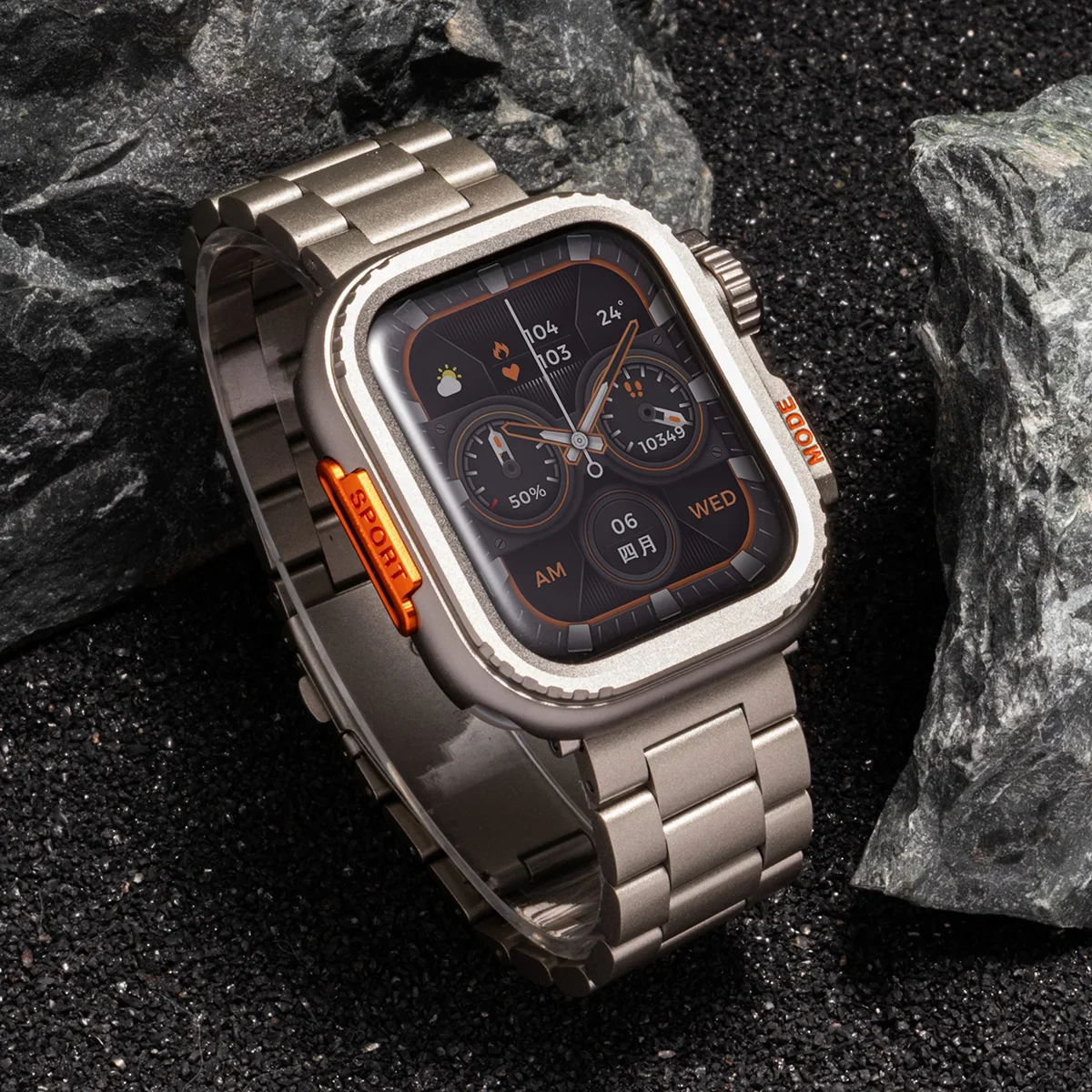 

Чехол + ремешок для Apple Watch Ultra 2 Band 49 мм 46 мм 42 мм 45 мм 44 мм Браслет из нержавеющей стали IWatch Series 10 9 8 7 SE Металлический чехол
