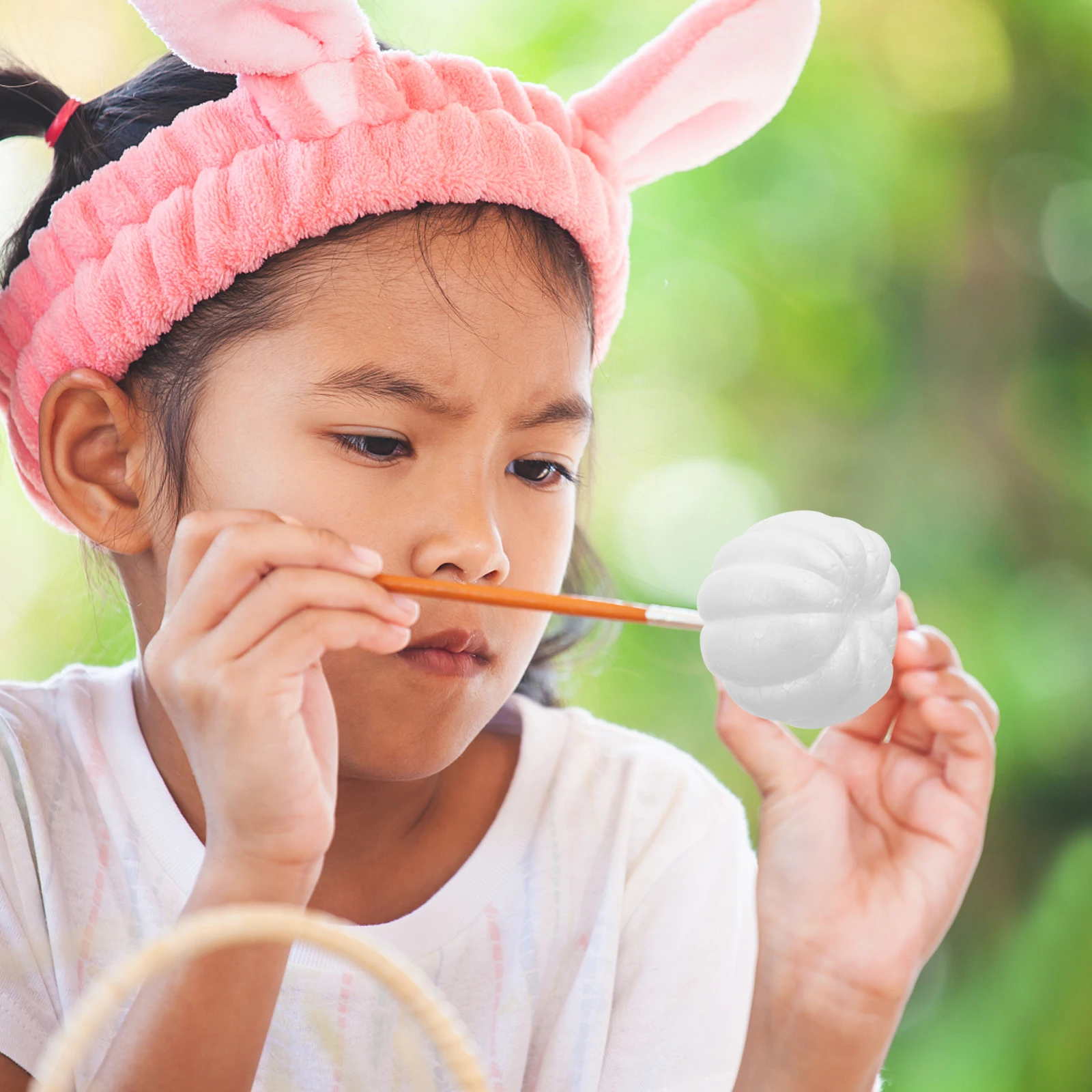 

10pcs Foam Simulation Pumpkin White Creative DIY Mold Graffiti Decor Mini Pumpkin Accessories Soap Craft Realistic Design