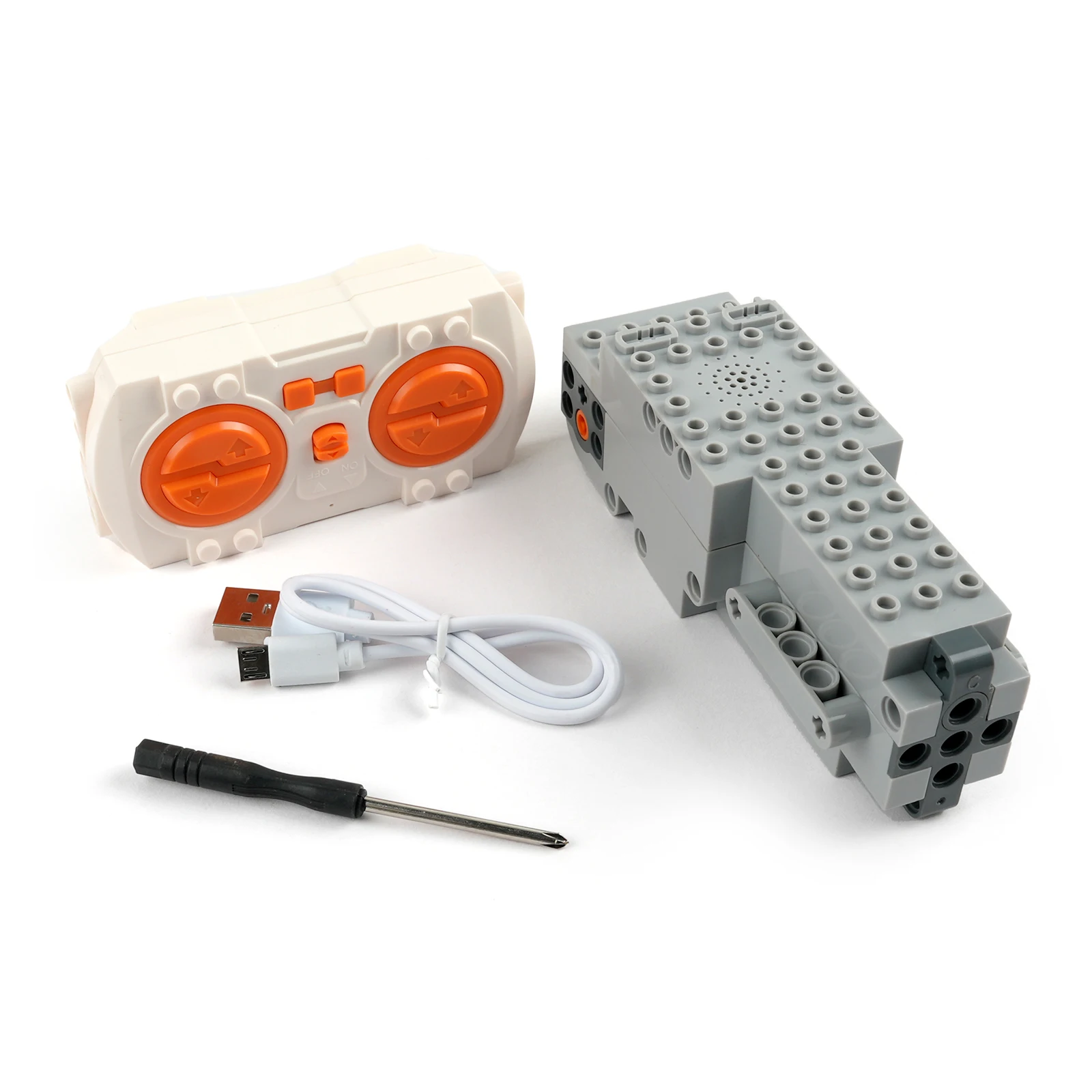 Kit inteligente de aplicación RC, juego de Control remoto MOC, caja de batería recargable, Control de velocidad del Motor de dientes azules, programa de aplicación, bloques de construcción PF