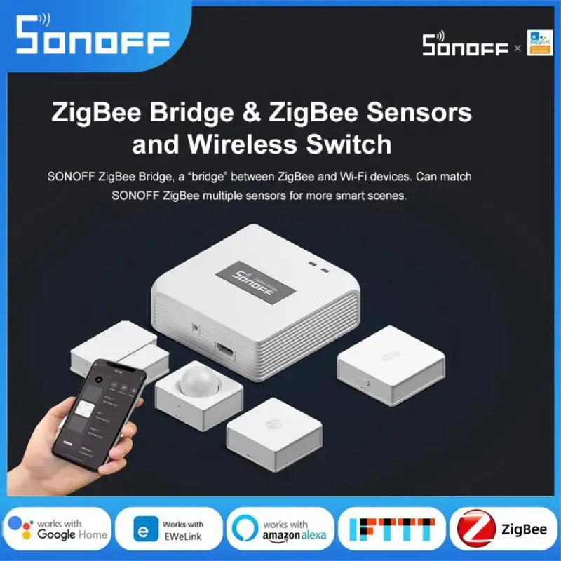 

SONOFF Zigbee Bridge Pro zbbridge-p support 128 sub-devices Smart Home Hub APP Wireless Remote Works With Alexa Google Assistant