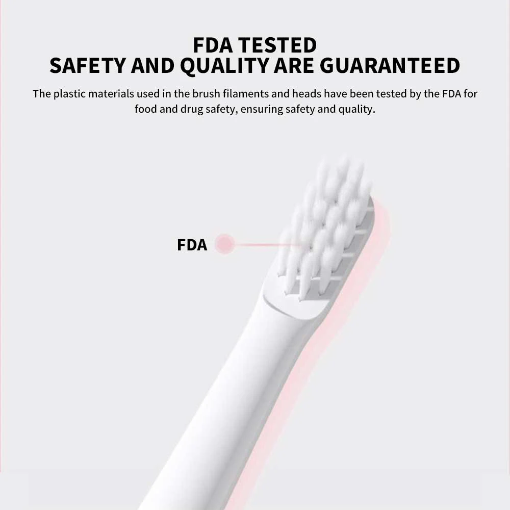 XIAOMI Mijia T100 Sonic elektrikli diş fırçası Mi akıllı su geçirmez diş kafa fırçası diş fırçası beyazlatma için IPX7 şarj edilebilir USB
