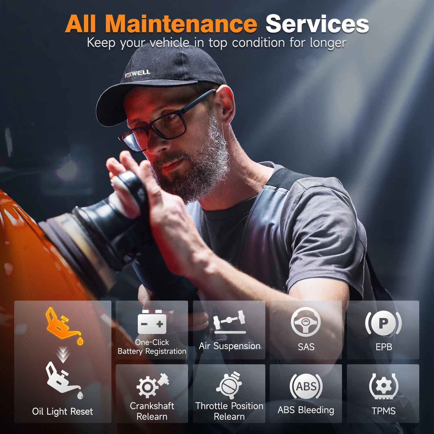 FOXWELL NT510 النخبة صالح لهوندا أكورا Obd2 الماسح الضوئي ثنائي الاتجاه نظام كامل محرك ABS TCM SRS أداة مسح التشخيص أداة ترقية مجانية