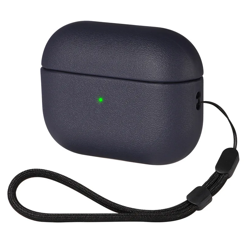 Leather Grain Case For AirpPods Pro 2 Case Airpods 4 Cover Apple Bluetooth Earphone Accessories Protect Machine