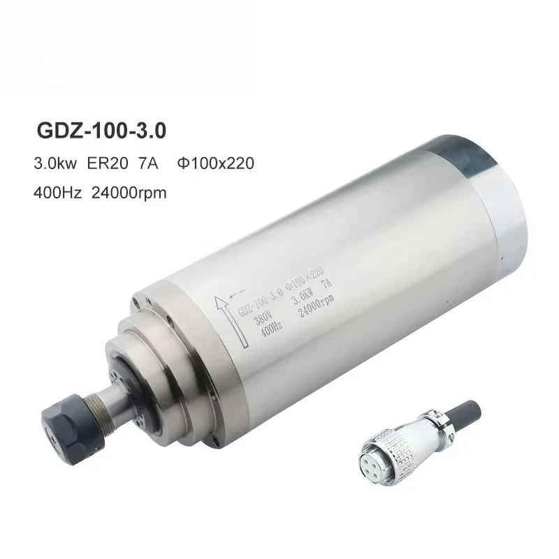 Numerical control spindle 3kw water-cooled spindle motor 220v380vdiameter numerical control router woodworking engraving bearing