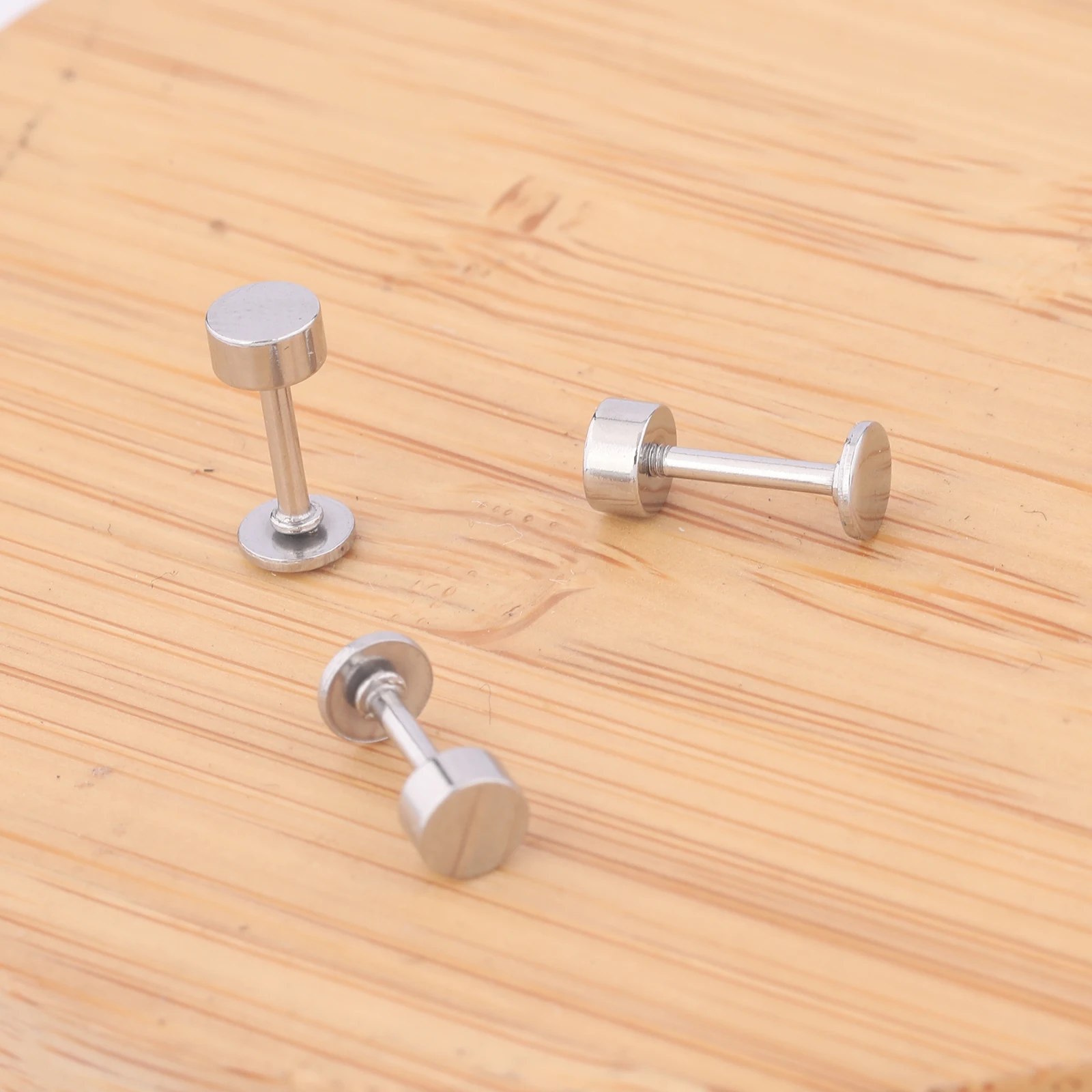 20pcs Stainless Steel 4mm Disc - Body Jewelry Top recension och pris