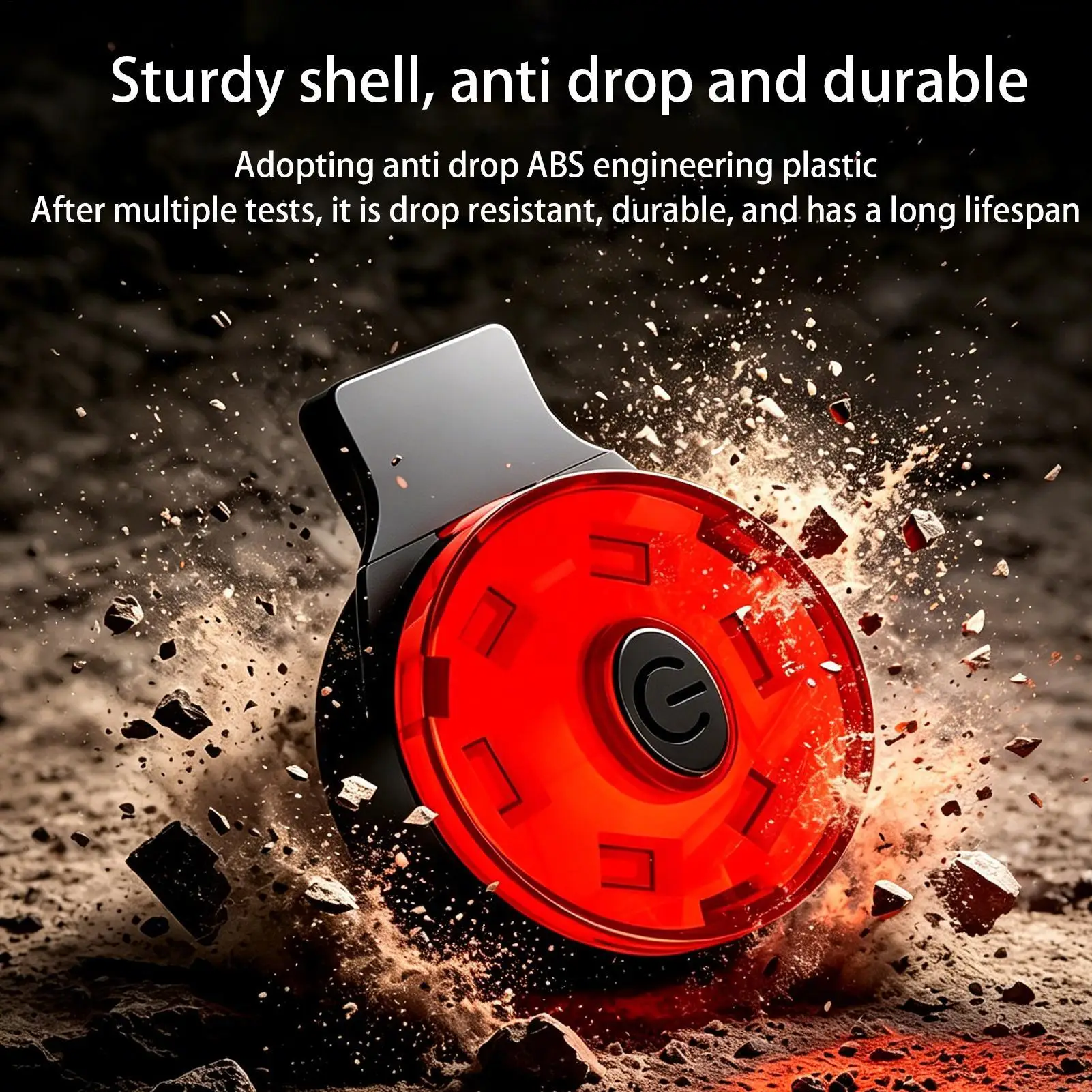 USB Rechargeable LED Motorcycle Helmet Tail Light High Brightness Flashing Warning Light Night Riding Cycling Rear Lights ﻿