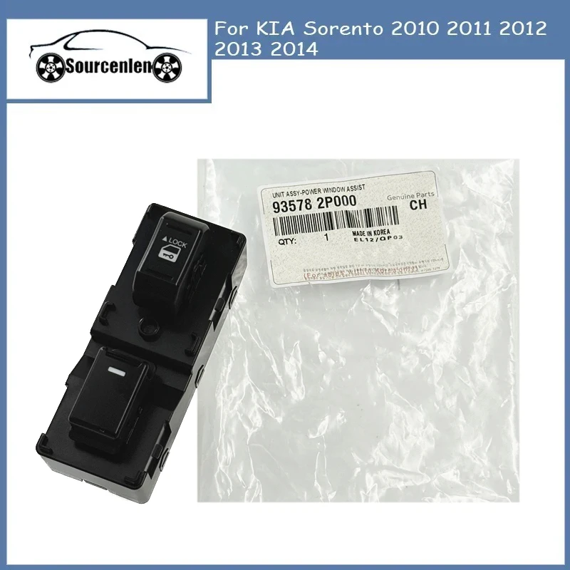 

Genuine 93578-2P000 Front Right Window Switch For KIA Sorento 2010 2011 2012 2013 2014 Door Glass Lifter Control Switch Button