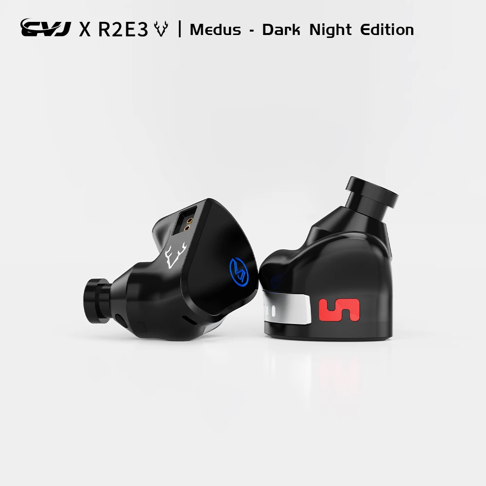 CVJ X R2E3 Medusa Dynamic Driver In-Ear Earphone Dual Layer Acoustic Design Venting System Perfect for Audiophiles Unleash
