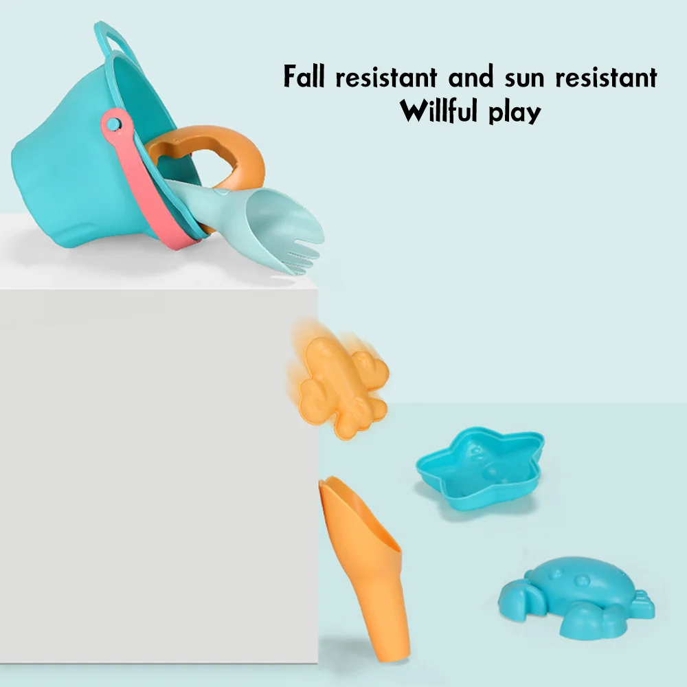 ชุดของเล่นทรายชายหาด ชุดเครื่องมือพลั่วชายหาดสำหรับเด็กวัยหัดเดิน เด็กเล่นกลางแจ้ง